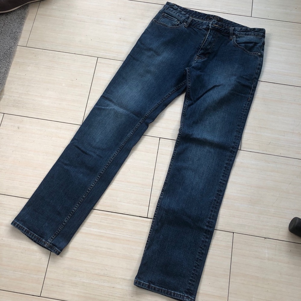Slate Slim Straight Jeans 34x34